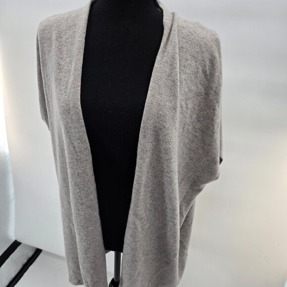 Lauren Ralph Lauren Gray Cashmere Wool Blend Sleeveless Open Shrug Small - Picture 1 of 11